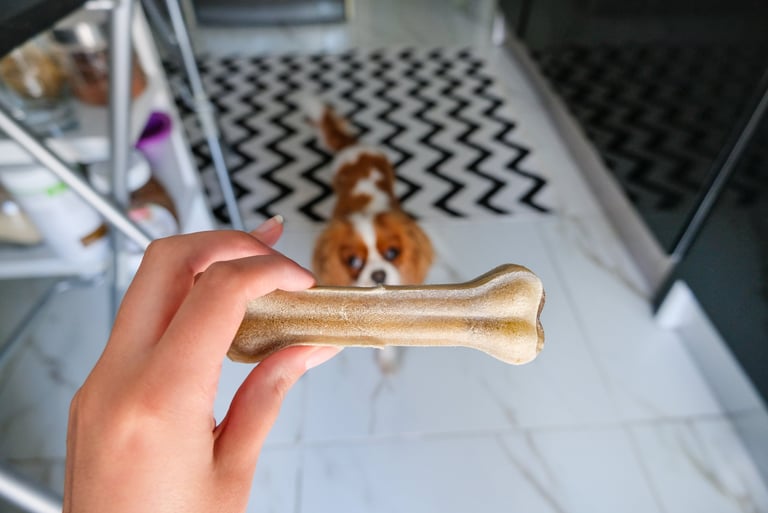 Cute Dog Waiting for Treat